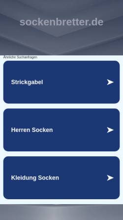 Vorschau der mobilen Webseite www.sockenbretter.de, derguteSchreiner