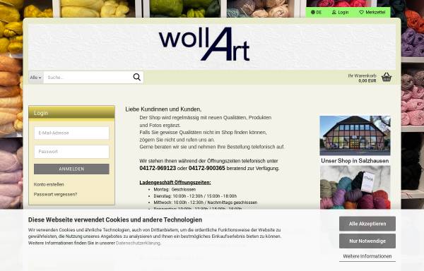 Vorschau von www.wollart.de, Wollart