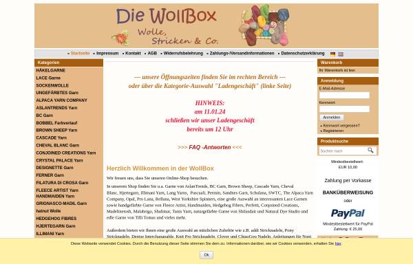 Vorschau von www.wollbox.de, Die WollBox