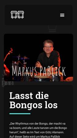 Vorschau der mobilen Webseite www.bongomann.de, Paßlick, Markus