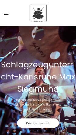 Vorschau der mobilen Webseite www.maxsiegmund.de, Siegmund, Max