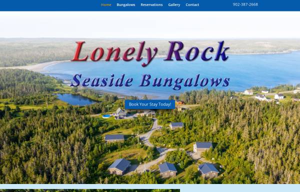 Vorschau von www.lonelyrock.com, Lonely Rock Seaside Bungalows