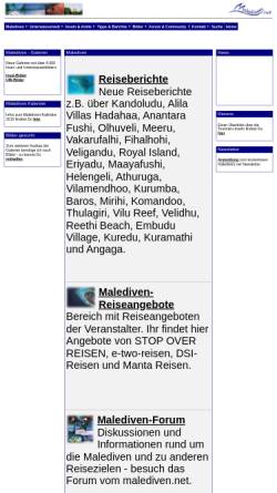 Vorschau der mobilen Webseite www.malediven.net, Malediven Infos