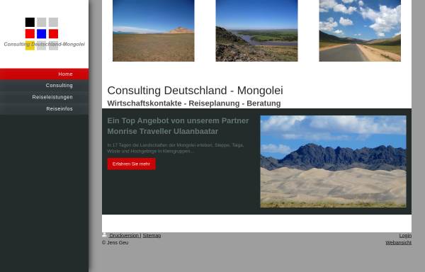 Vorschau von www.geu.de, Consulting Deutschland-Mongolei