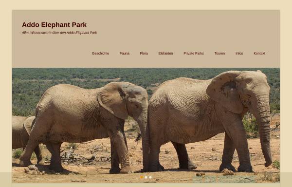 Vorschau von www.addoelephantpark.de, Addo Elephant Park