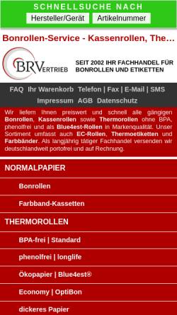 Vorschau der mobilen Webseite www.bonrollen-service.de, Rehm, Barbara B.R.Vertrieb