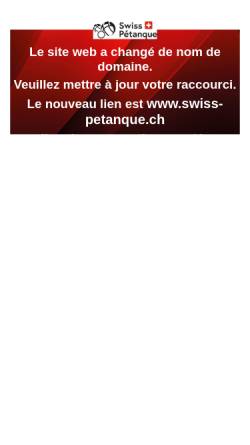 Vorschau der mobilen Webseite www.petanque-fsp.ch, Fédration Suisse de Pétanque