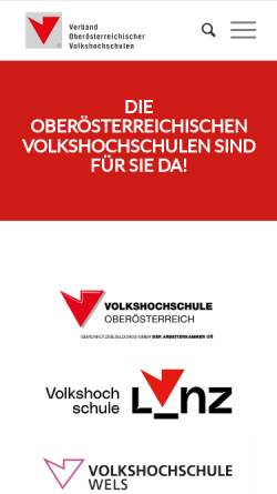 Vorschau der mobilen Webseite vhs-verband-ooe.at, Verband Oberösterreichischer Volkshochschulen
