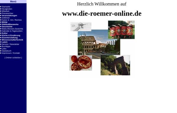 Vorschau von www.die-roemer-online.de, Ein Forum rund um die Römer