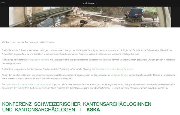 Vorschau von www.archaeologie.ch, Das Schweizer Archäologie-Portal