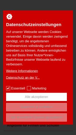 Vorschau der mobilen Webseite www.vhs-tirol.at, Volkshochschule Tirol