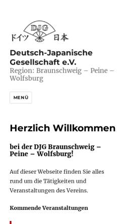 Vorschau der mobilen Webseite www.djg-bs.de, DJG Braunschweig