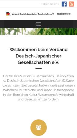 Vorschau der mobilen Webseite www.vdjg.de, Verband Deutsch-Japanischer Gesellschaften (VDJG)