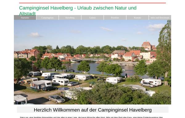 Vorschau von www.campinginsel-havelberg.de, Campinginsel Havelberg