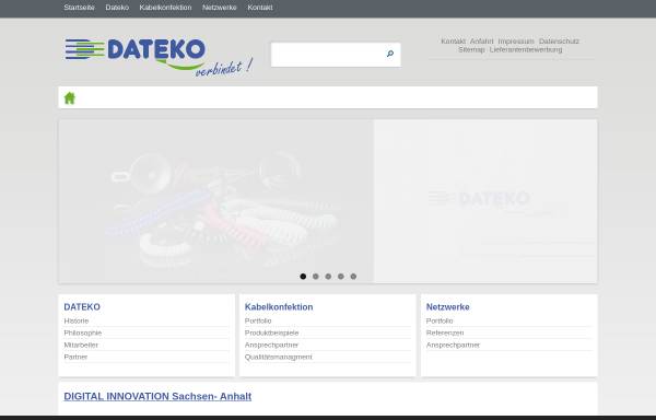 Vorschau von www.dateko.de, DATEKO Gesellschaft für Informationstechnik mbH