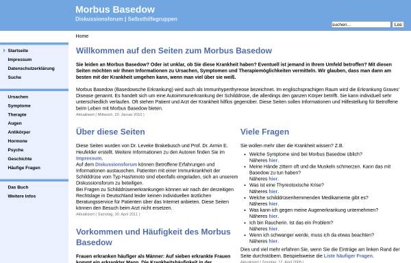 Vorschau von www.morbusbasedow.de, Morbus Basedow