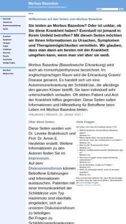 Vorschau der mobilen Webseite www.morbusbasedow.de, Morbus Basedow