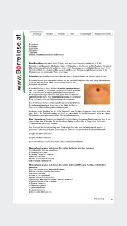 Vorschau der mobilen Webseite www.borreliose.at, Borreliose und andere Borrelien-assoziierte Erkrankungen