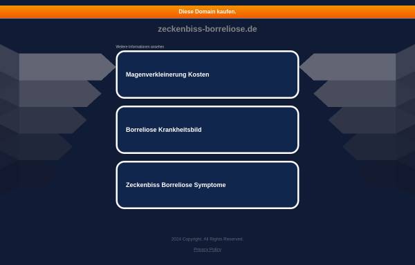 Vorschau von www.zeckenbiss-borreliose.de, Zeckeninformation