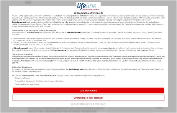 Vorschau von www.lifeline.de, Lifeline-Special Allergien