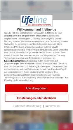 Vorschau der mobilen Webseite www.lifeline.de, Lifeline-Special Allergien