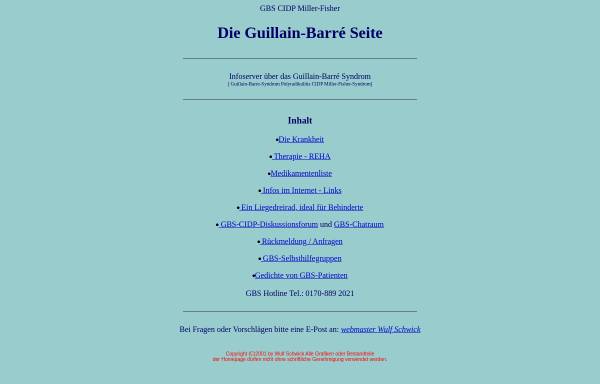 Vorschau von www.deutsche-emphysemgruppe.de, Die Guillain-Barré Seite