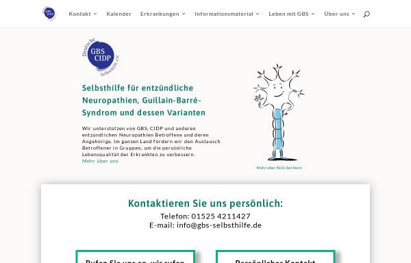 Vorschau von www.gbs-selbsthilfe.de, Guillain-Barre Syndrom - GBS Initiative e.V.