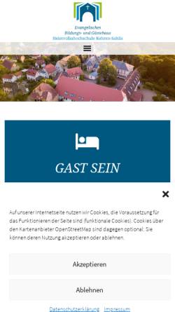 Vorschau der mobilen Webseite hvhs-kohren-sahlis.de, Evangelische Heimvolkshochschule Ländlicher Raum e.V. - Kohren Sahlis