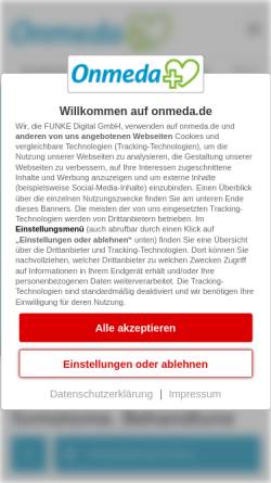 Vorschau der mobilen Webseite www.onmeda.de, Lebermetastasen - Onmeda: Medizin und Gesundheit