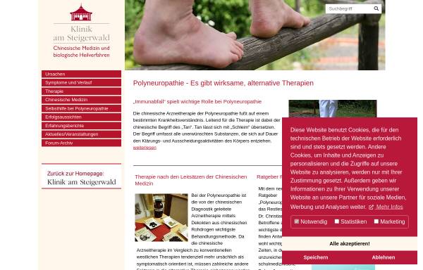 Vorschau von www.polyneuropathie-tcmklinik.de, Polyneuropathie und TCM