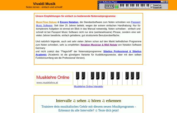 Vorschau von www.musica.at, VivaldiStudio Musiksoftware