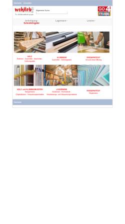 Vorschau der mobilen Webseite fachhandel.wohlleb.at, Wohlleb Rahmen KG