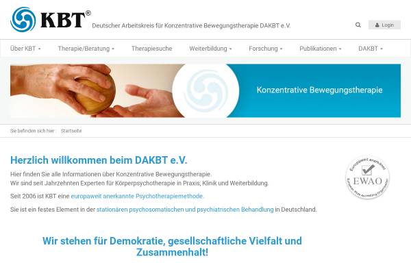 Vorschau von www.dakbt.de, Konzentrative Bewegungstherapie