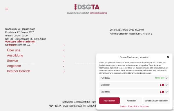 Vorschau von dsgta.ch, Deutschschweizer Gesellschaft für Transaktionsanalyse (DSGTA)