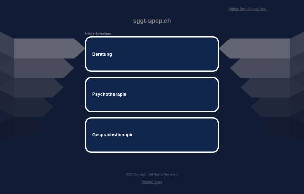 Vorschau von www.sggt-spcp.ch, Schweizerische Gesellschaft für personzentrierte Psychotherapie und Beratung (SGGT)
