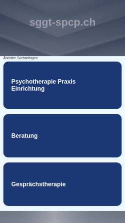 Vorschau der mobilen Webseite www.sggt-spcp.ch, Schweizerische Gesellschaft für personzentrierte Psychotherapie und Beratung (SGGT)