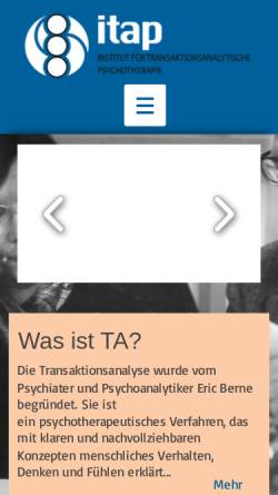 Vorschau der mobilen Webseite www.itap.at, Transaktionsanalyse