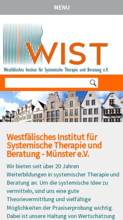 Vorschau der mobilen Webseite www.wist-muenster.de, WIST