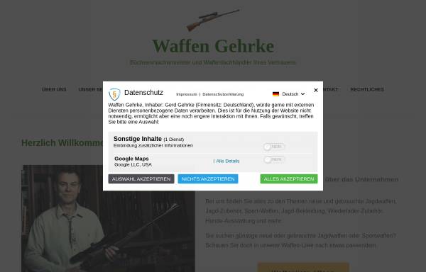 Vorschau von www.waffen-gehrke.de, Waffen Gehrke - Büchsenmachermeister