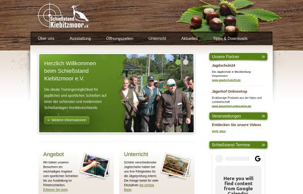 Vorschau von www.kiebitzmoor.de, Schießstand Kiebitzmoor