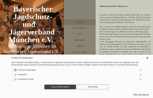 Vorschau von www.bjv-muenchen.de, Bayerischer Jagdschutz- und Jägerverband München e.V.
