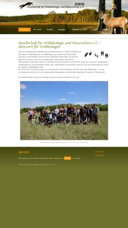 Vorschau der mobilen Webseite www.gwn.de, Gesellschaft für Wildökologie und Naturschutz e.V.(GWN)