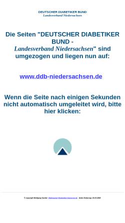 Vorschau der mobilen Webseite www.diabetiker-hannover.de, DDB Bezirksverband Buxtehude
