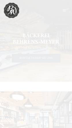 Vorschau der mobilen Webseite www.behrens-meyer.de, Behrens-Meyer GmbH