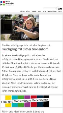 Vorschau der mobilen Webseite www.filmbuero-nds.de, Film & Medienbüro Niedersachsen e.V.