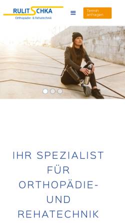 Vorschau der mobilen Webseite www.rulitschka.de, Rulitschka Orthopädie & Rehatechnik Celle GmbH