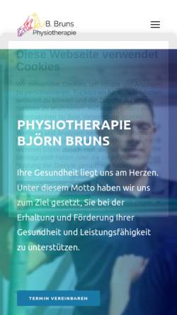 Vorschau der mobilen Webseite praxisbruns.de, Praxis Bruns - Praxis für physikalische Therapie