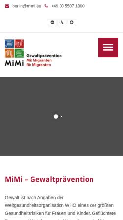 Vorschau der mobilen Webseite www.ethno-medizinisches-zentrum.de, Ethno-Medizinisches Zentrum e.V. (EMZ)