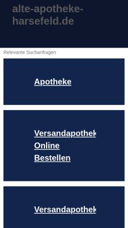 Vorschau der mobilen Webseite www.alte-apotheke-harsefeld.de, Alte Apotheke