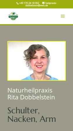 Vorschau der mobilen Webseite heilpraxis-dobbelstein.de, Naturheilpraxis Dobbelstein